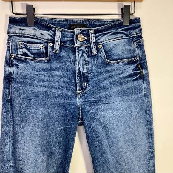 Silver Jeans Suki Straight Crop Jeans Size 27 - Picture 3 of 13